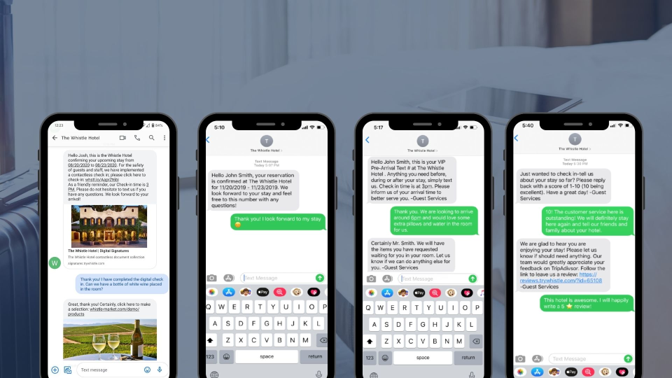 screenshot of Whistle Messaging